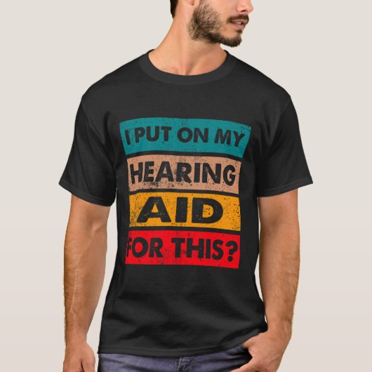 おもしろいろうプライド認識度手話Aiを聞く Tシャツ (正面)