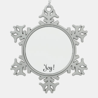 おもしろいをカスタマイズ及び作成するユニークなクリスマスのギフト スノーフレークピューターオーナメント