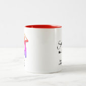 おもしろいを主にスイングカスタマイズ可能なゴルフ ツートーンマグカップ (中央)