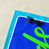 おもしろいを吸収する | 夏のスプラッシュ日 | ウルトラマリン ビーチタオル (インサイチュ)