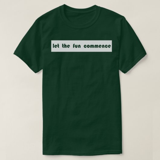 おもしろいを始める Tシャツ (デザイン正面)