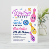 おもしろいを打ち上げよう!ボーリング誕生会 招待状 (スタンド正面)