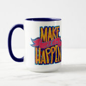 おもしろいを起こす引用文の鼓動 マグカップ (左)