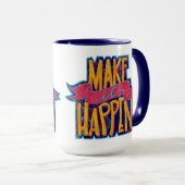 おもしろいを起こす引用文の鼓動 マグカップ (正面右)