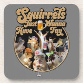 おもしろいを食べたいリス コースター (正面)