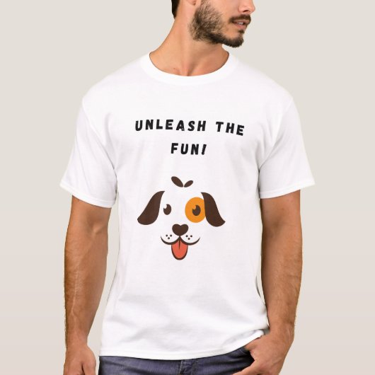 おもしろいを!おもしろい犬 Tシャツ (正面)
