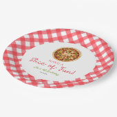 おもしろいを!ピザ誕生日パーティー ペーパープレート (アングル)