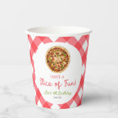 おもしろいを!ピザ誕生日パーティー 紙コップ (正面)