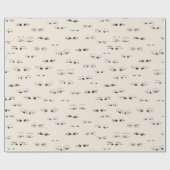 おもしろいアイインクスケッチ素晴らしアートパタガーリーーン ラッピングペーパー (フラット)