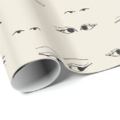 おもしろいアイインクスケッチ素晴らしアートパタガーリーーン ラッピングペーパー (ロールコーナー)