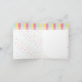 おもしろいアイスクリームコーンスクープ紙吹雪誕生日カード カード (内部)