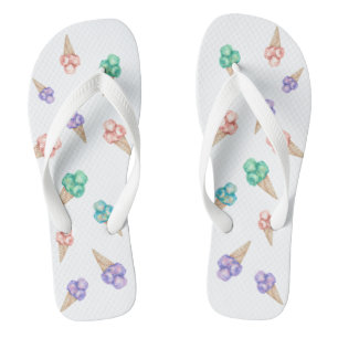 おもしろいアイスクリームサマーパーティーの好意ビーチサンダル ビーチサンダル