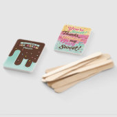 おもしろいアイスクリームティール（緑がかった色）ポプシクルトリートバースデーパーティー ハンドファン (組立なし)