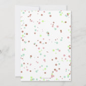 おもしろいアイスクリームパーティー誕生日招待 招待状 (裏面)