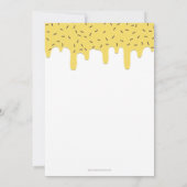 おもしろいアイスクリームパーティー誕生日招待 招待状 (裏面)