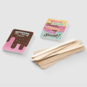 おもしろいアイスクリームピンクポップシクルトリートバースデーパーティー ハンドファン (組立なし)