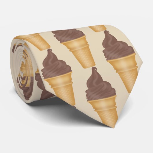 おもしろいアイスクリーム店タイリング ネクタイ (ロール)