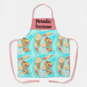 おもしろいアイスクリーム&ポップシクルをテーマにしたエプロン エプロン (正面)