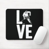 おもしろいアイスホッケーアート女子男性へスポーツアイスホッケー マウスパッド (マウス)