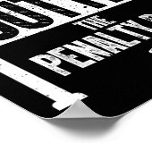 おもしろいアイスホッケー男性へアート女子アイスホッケー恋人 ポスター (角)