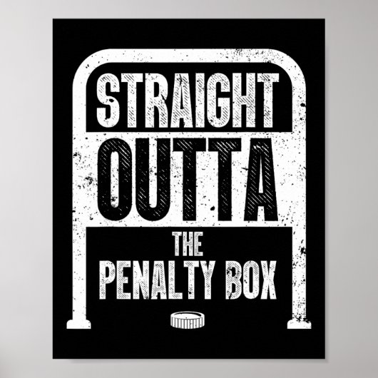 おもしろいアイスホッケー男性へアート女子アイスホッケー恋人 ポスター (正面)