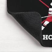 おもしろいアイスホッケー男性へアート女子アイスホッケー恋人 マウスパッド (コーナー)