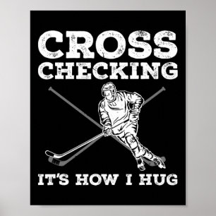 おもしろいアイスホッケー男性へアート女子キッズアイスホッケーL ポスター