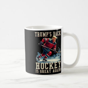 おもしろいアイスホッケー トランプ選手 かっこいいヴィンテージアイスホッケー コーヒーマグカップ