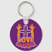 おもしろいアイラブハロウィンキーチェーン キーホルダー (裏面)