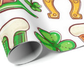 おもしろいアイリッシュパターン ラッピングペーパー (ロールコーナー)