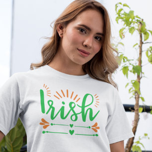 おもしろいアイルランドプライドウォメンズ Tシャツ