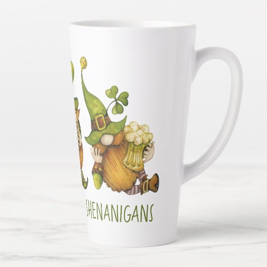おもしろいアイルランド格言シェナニガンセントパトリックの日 カフェラテマグ (右)