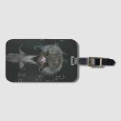 おもしろいアインシュタイン ラゲッジタグ (正面横)