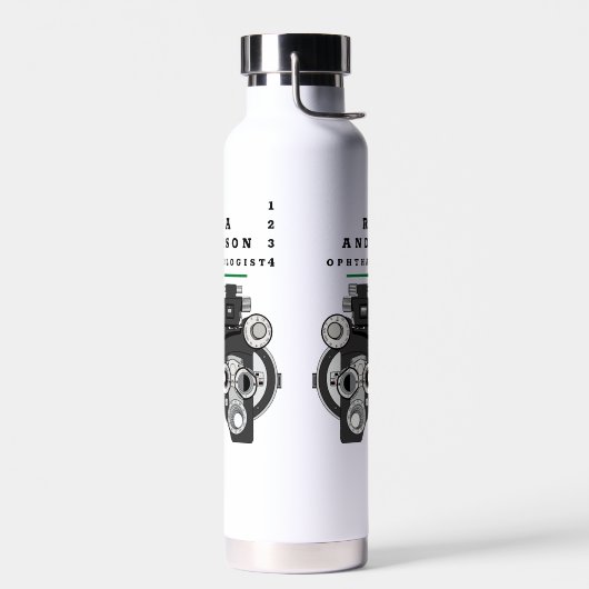 おもしろいアイ気にプロフェッショナル ウォーターボトル (左面)