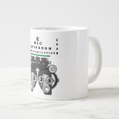 おもしろいアイ気にプロフェッショナル ジャンボコーヒーマグカップ (正面右)