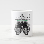 おもしろいアイ気にプロフェッショナル ジャンボコーヒーマグカップ (正面)