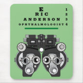 おもしろいアイ気にプロフェッショナル マウスパッド (正面)