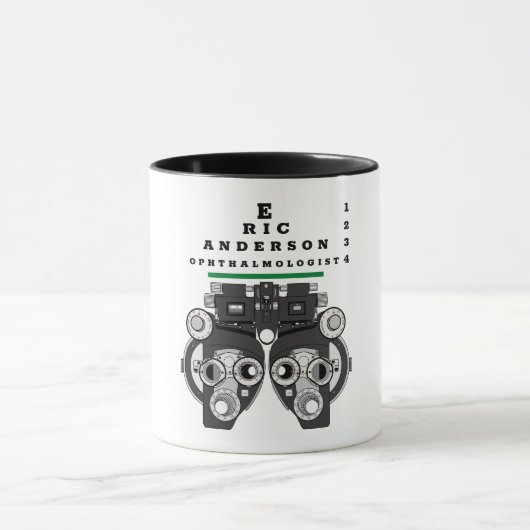 おもしろいアイ気にプロフェッショナル マグカップ (中央)