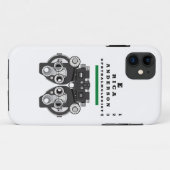 おもしろいアイ気にプロフェッショナル Case-Mate iPhoneケース (裏面(横))