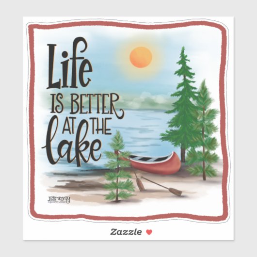 おもしろいアウトドアは湖のインスピリシティでより良い シール (シート)