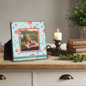 おもしろいアクアフローラ可愛い写真カスタマイズ愛メッセージ フォトプラーク