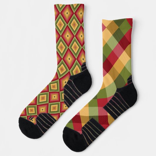 おもしろいアスレチックファンキーソックスカラフルミスマッチ奇数 ソックス (左)