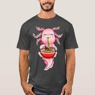 おもしろいアソロ食べルラーメン日本のかわいい行く Tシャツ