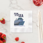 おもしろいアットザシークルーズ船パーティー 縁ありカクテルナプキン (インサイチュ)