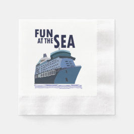 おもしろいアットザシークルーズ船パーティー 縁ありカクテルナプキン