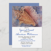 おもしろいアットザビーチパーティーイベント招待状 招待状 (正面/裏面)