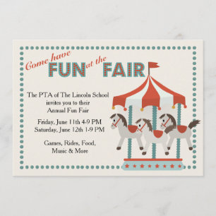 おもしろいアットフェア招待状 招待状