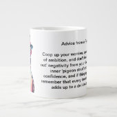 おもしろいアドバイス ジャンボコーヒーマグカップ (正面)