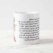 おもしろいアドバイス ジャンボコーヒーマグカップ (正面)
