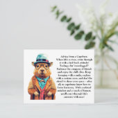 おもしろいアドバイス ポストカード (スタンド正面)